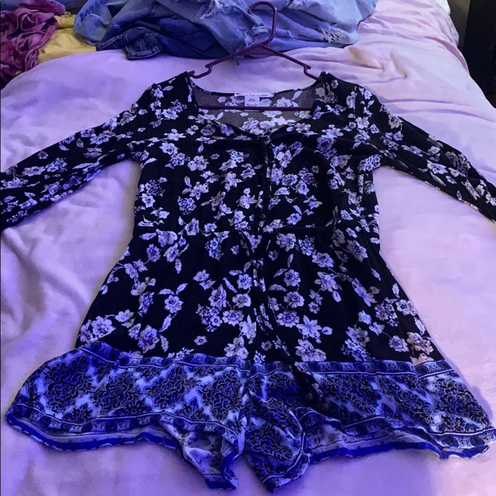 A long sleeve romper